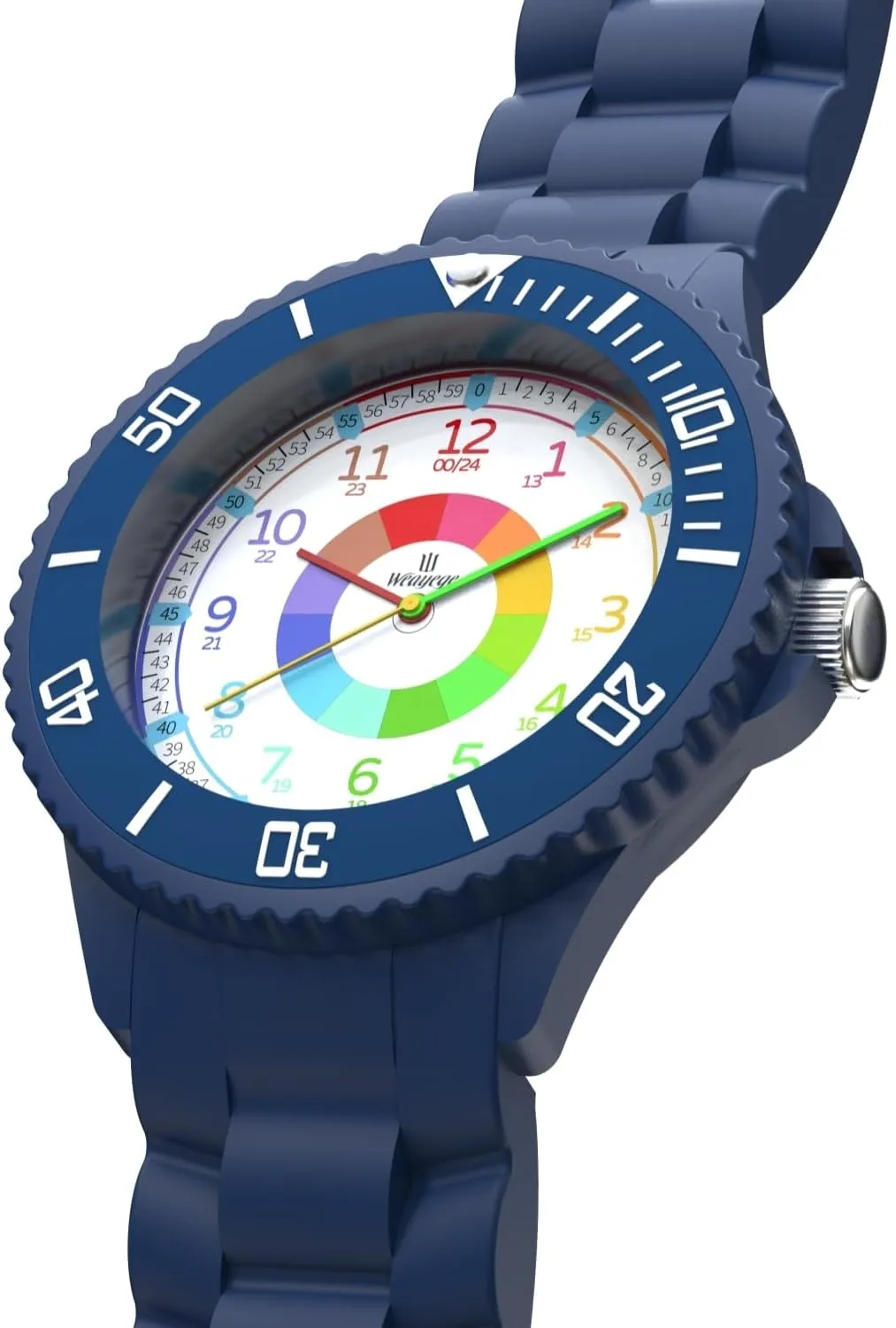 Kids Watch,Kids Learning Wrist Watches,Time Learn Watch for Kid,First Wristwatch from Children,Analog Watches with The Rotating Bezel,Easy to Learn The time Reading with Soft Strap