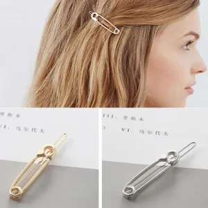 Korean accesorios para el pelo Metal Pin Hair Clip Girls Vintage Gold Hairpin Princess Women Hair Accessories t57