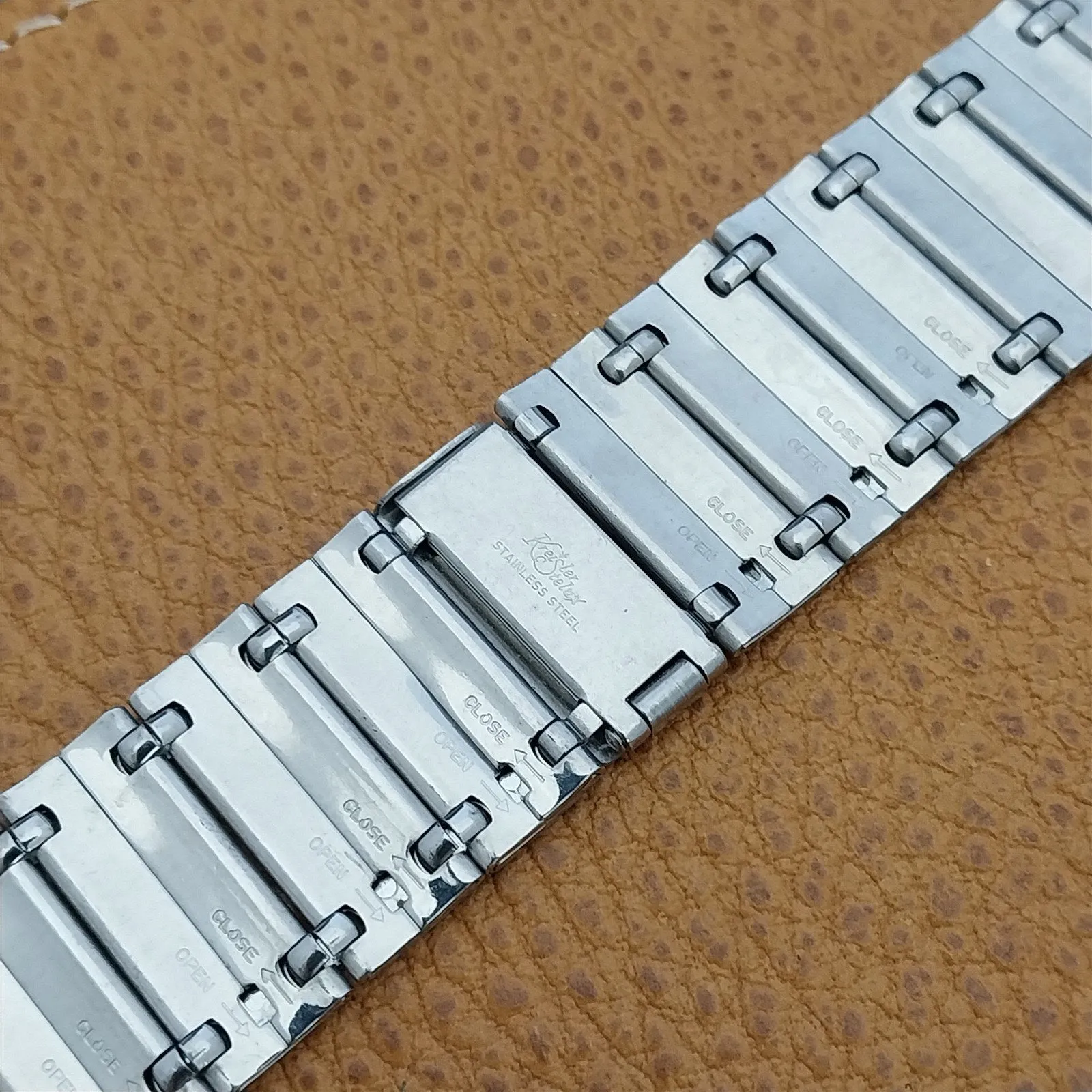 Kreisler Stelux 19mm 18mm Stainless Steel Unused 1960s-1970s Vintage Watch Band