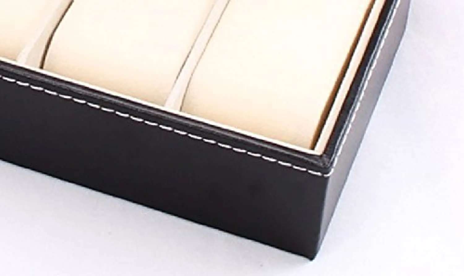 Leather 6 Grid Watch Display Case Box Jewelry Storage Organizer