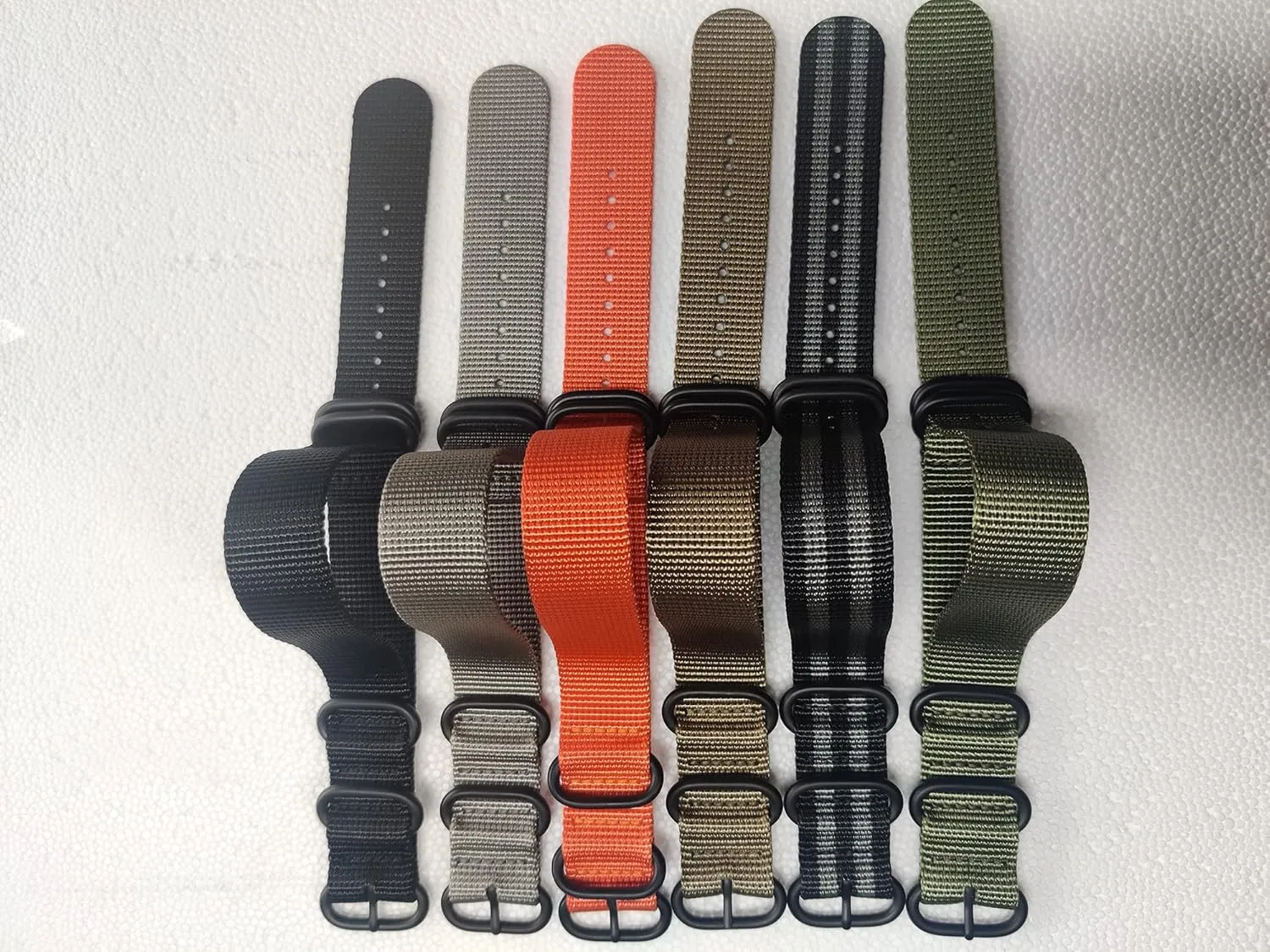 Lijinlan Strap Compatible with Casio G-Shock, Men Nylon Replacement Watch Band for G-Shock DW5600/GWM5610/DW6900/DW9052/GW100/GA100/GD120/GA400