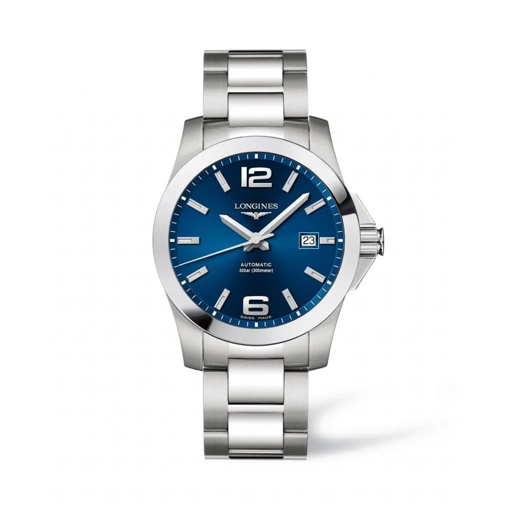 Longines Conquest Mens 41mm Quartz Watch L37774996