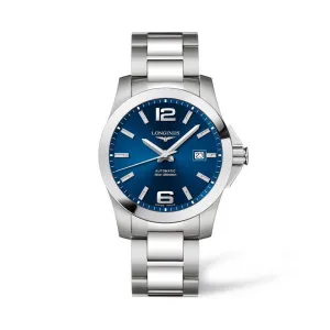 Longines Conquest Mens 41mm Quartz Watch L37774996