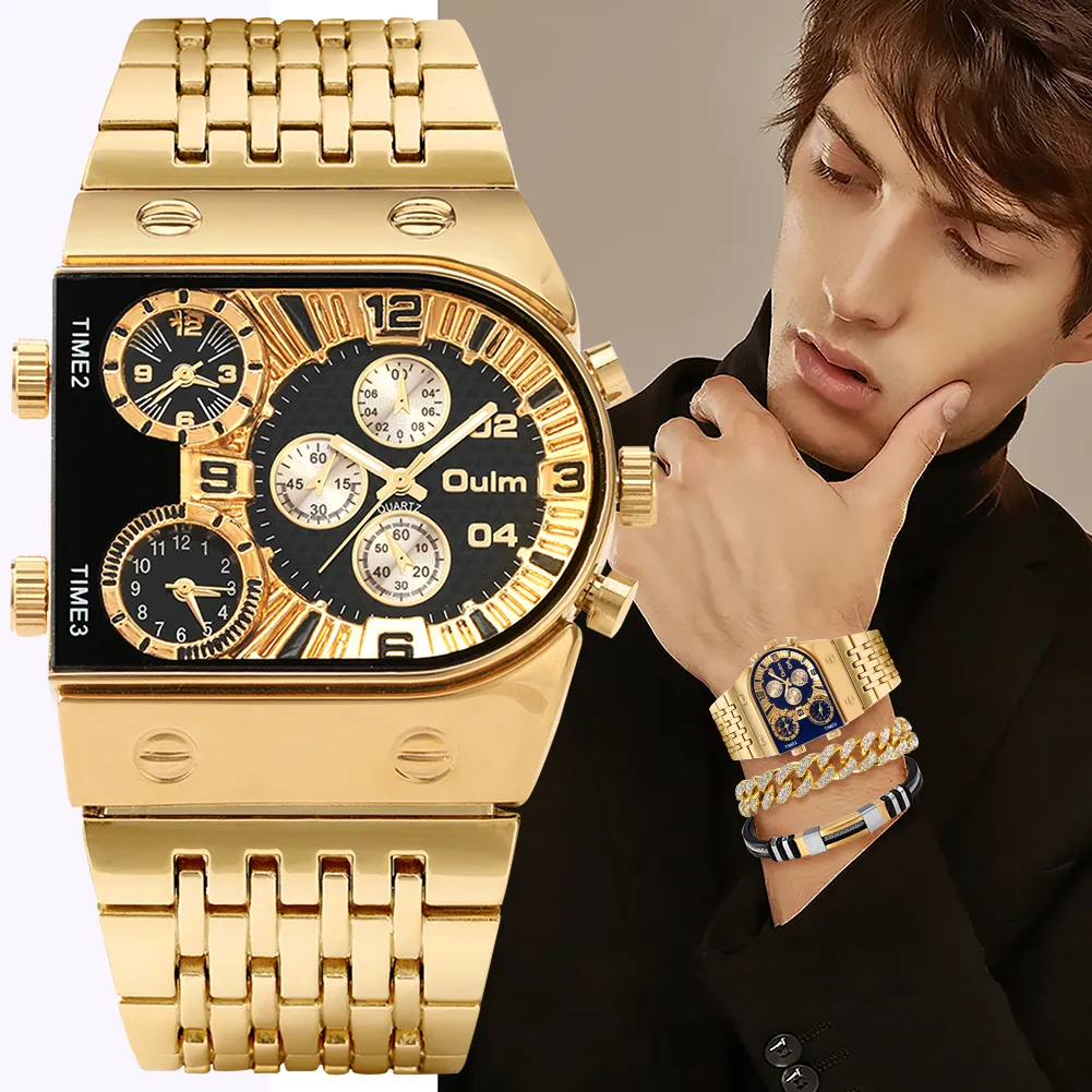 Luxury Quartz Big Dial Watches Waterproof and Bracelets Set 11 Options