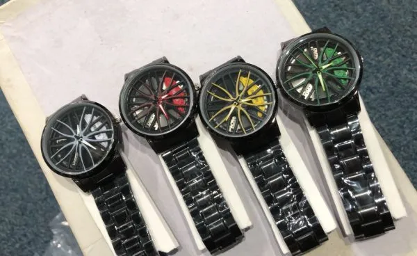 Ma1 Mens Quartz Luxury Car Rim Watch | Car Wheel Hub Watch For Boys & Mens (random Dial Color And Random Strap Color)