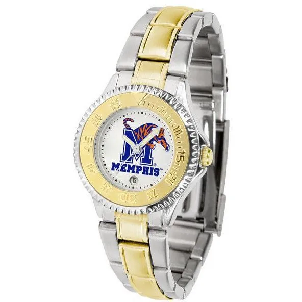Memphis Tigers Ladies Competitor Two-Tone Band Watch