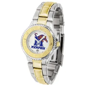 Memphis Tigers Ladies Competitor Two-Tone Band Watch