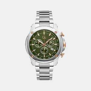 Men Green Stainless Steel Chronograph Watch Z13003G9MF