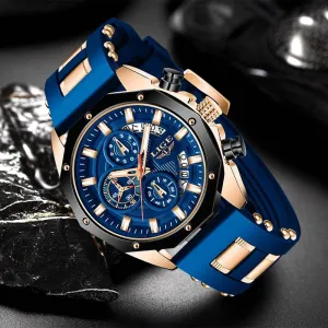 Men Top Brand Luxury Silicone Wristband Sport Quartz Watches