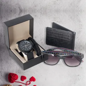 Men Watch Gift Set -7963