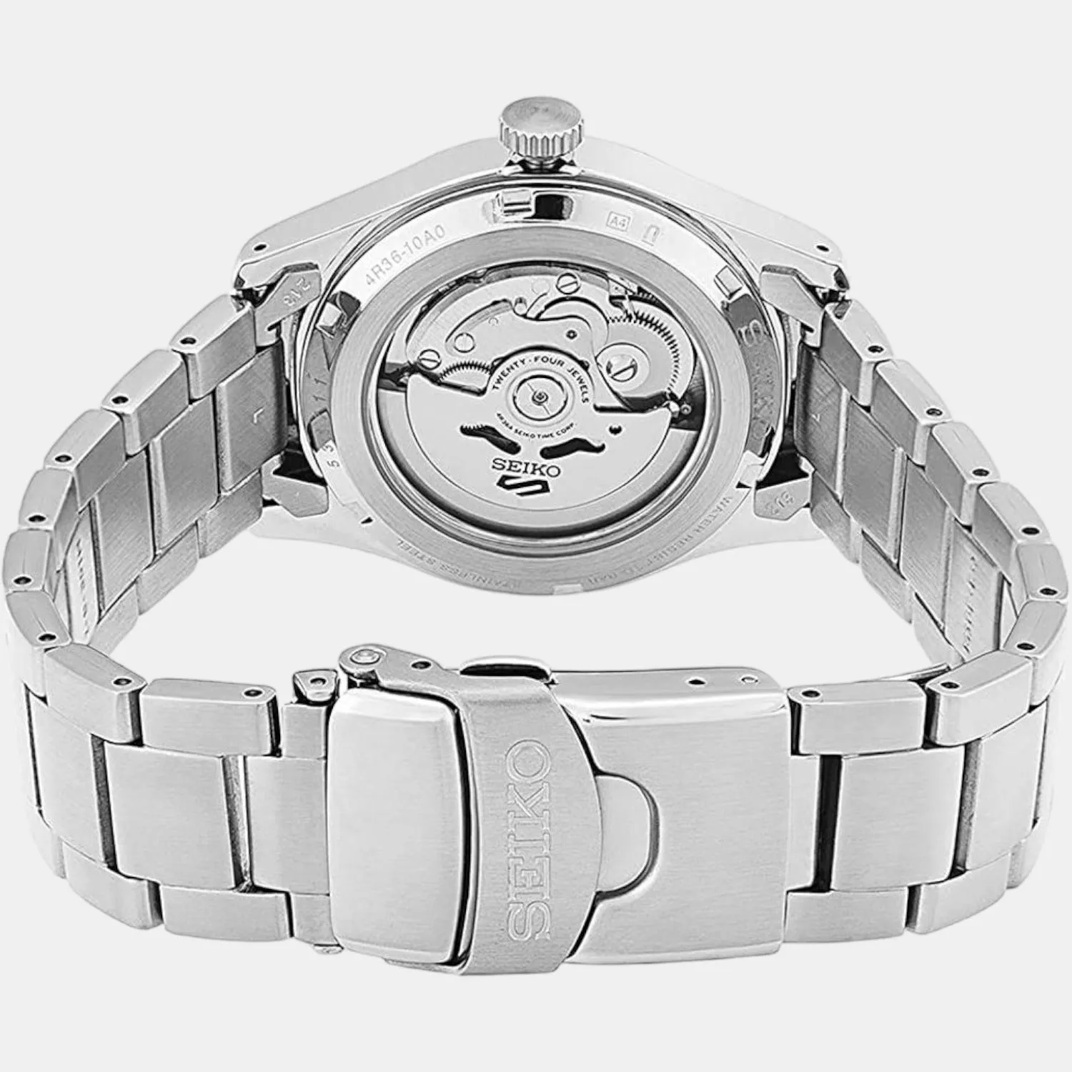 Men's Black Analog Stainless Steel Automatic Watch SRPG27K1