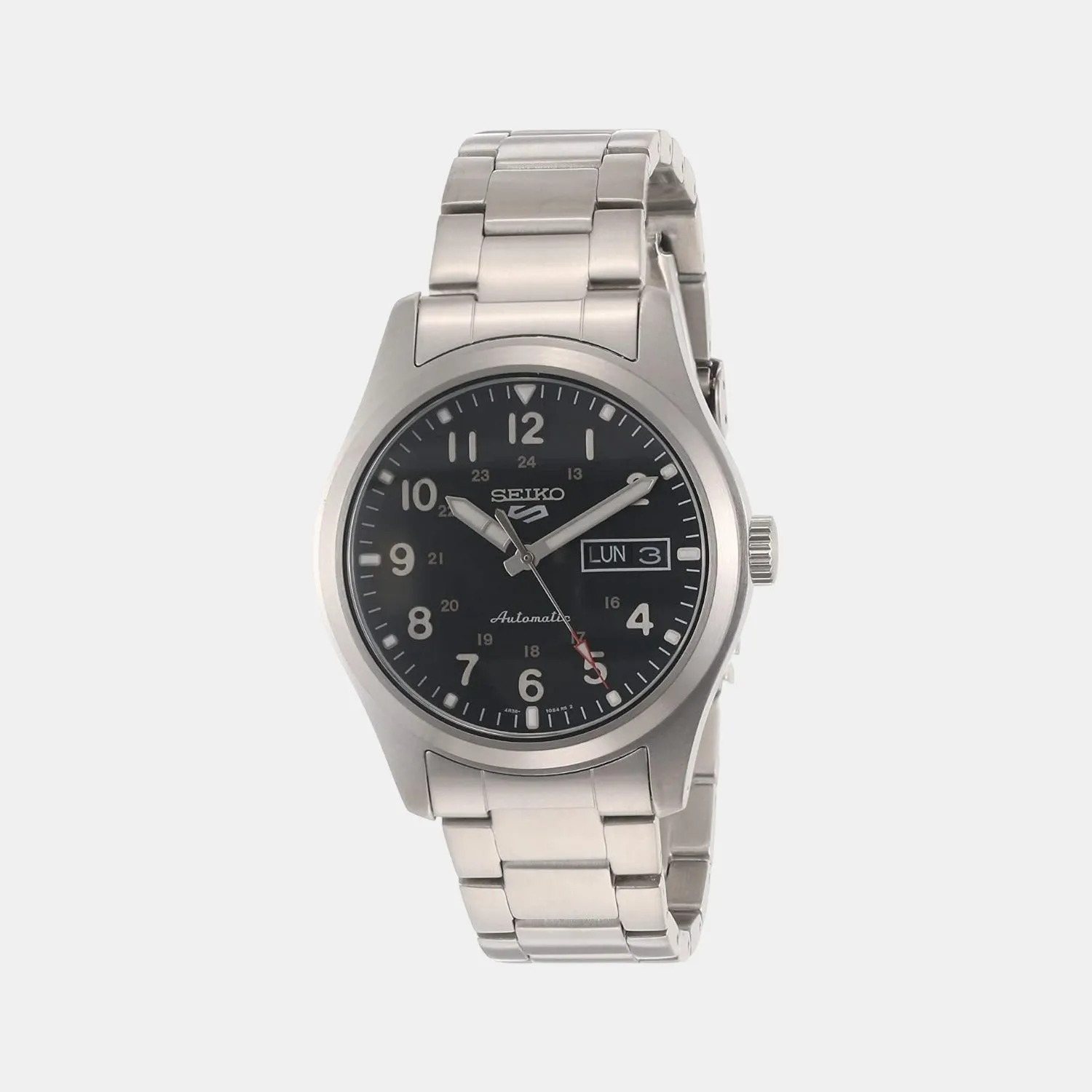 Men's Black Analog Stainless Steel Automatic Watch SRPG27K1