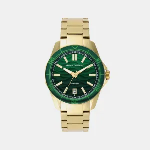 Men's Green Analog Stainless Steel Watch AX1951