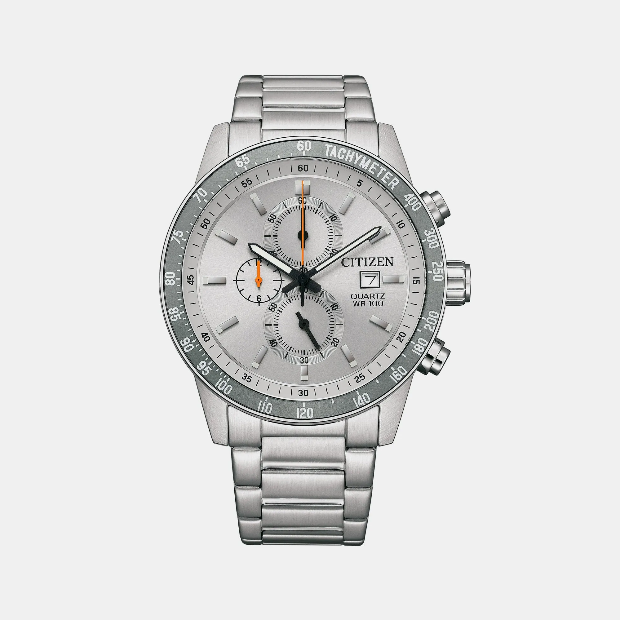 Men's Grey Chronograph Stainless Steel Watch AN3688-58H