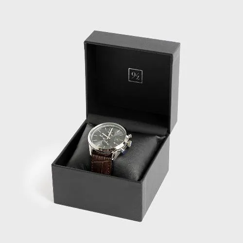 Men's Luxury  Leather Chronograph Watch  - 3 colors