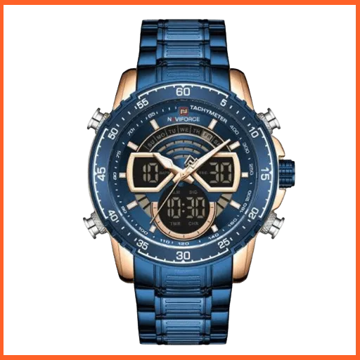 Men'S Military Sports Waterproof Watches Luxury Analog Quartz | Digital Wrist Watch For Men Stainless Steel Gold Watches