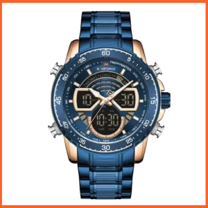 Men'S Military Sports Waterproof Watches Luxury Analog Quartz | Digital Wrist Watch For Men Stainless Steel Gold Watches