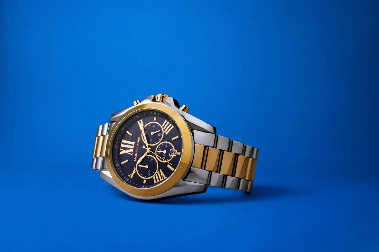 Michael Kors Men's Bradshaw Two-Tone Chronograph Metal Watch MK5976