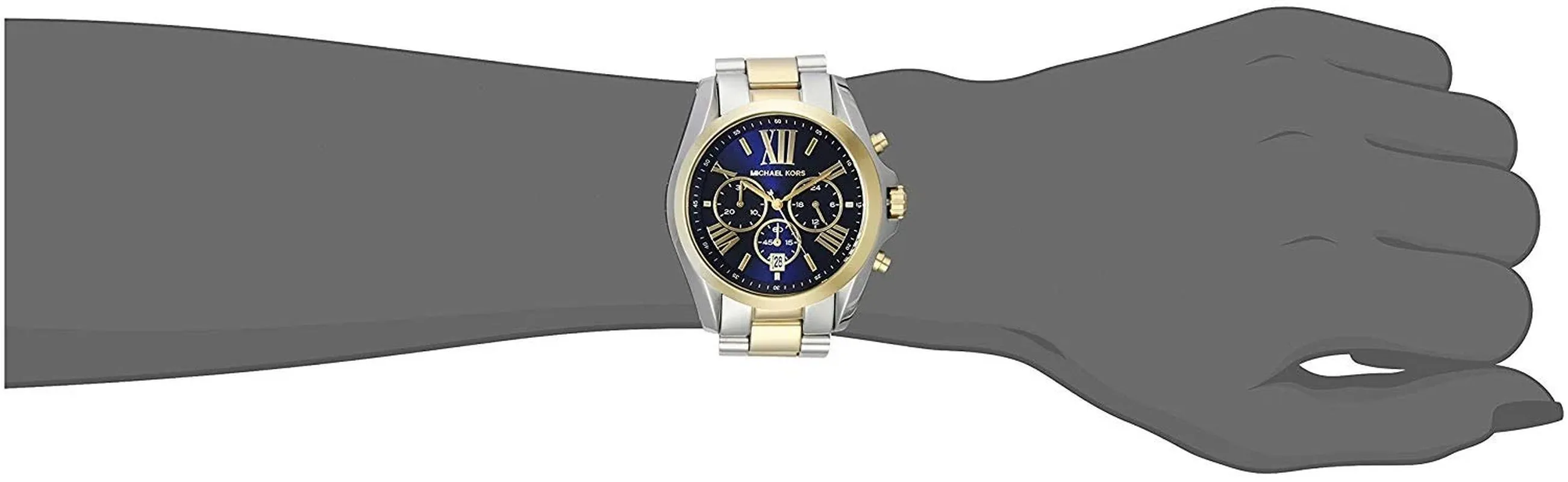 Michael Kors Men's Bradshaw Two-Tone Chronograph Metal Watch MK5976
