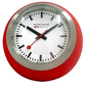 MOND Globe Clock Red/White 6cm