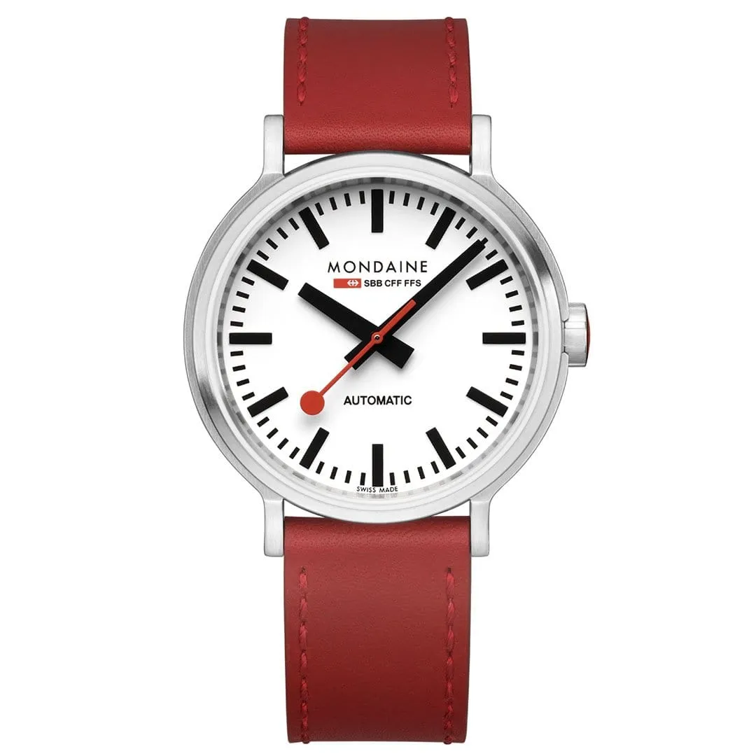 MONDAINE ORIGINAL AUTOMATIC, AUTOMATIC MOVEMENT, 41 MM RED - MST.4161B.LC