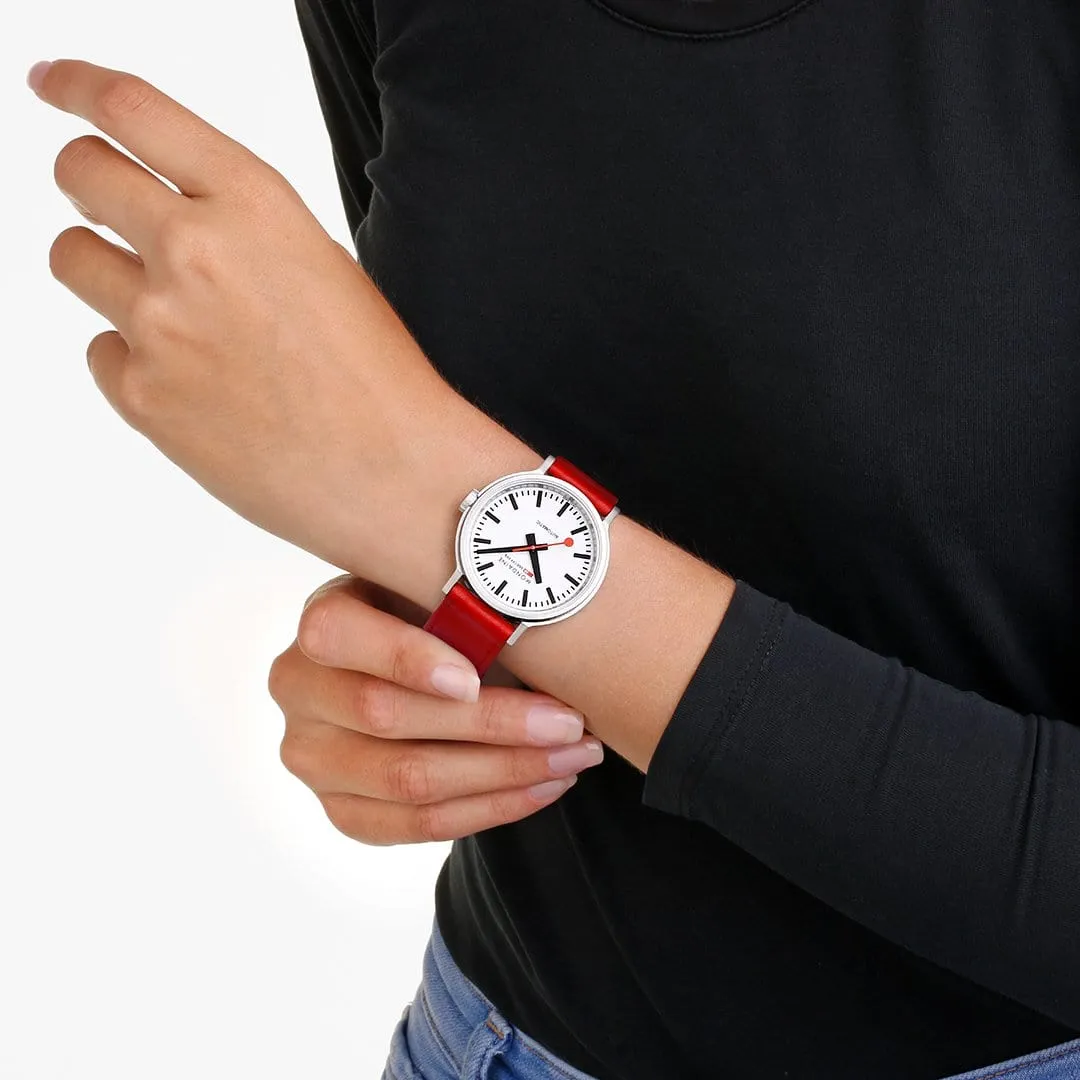 MONDAINE ORIGINAL AUTOMATIC, AUTOMATIC MOVEMENT, 41 MM RED - MST.4161B.LC