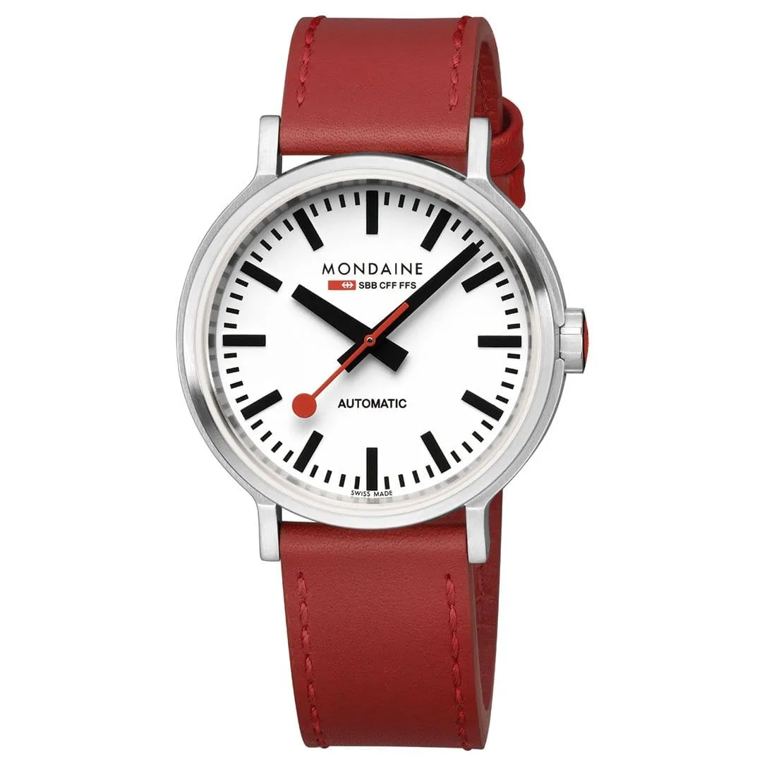 MONDAINE ORIGINAL AUTOMATIC, AUTOMATIC MOVEMENT, 41 MM RED - MST.4161B.LC