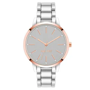 Nine West Grey Dial Analog Watch For -  Ladies NW-2099GYRT