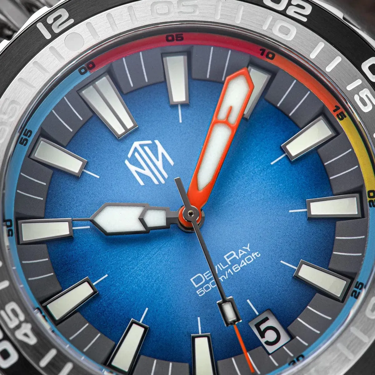 NTH DevilRay Automatic Dive Watch - Date - Blue