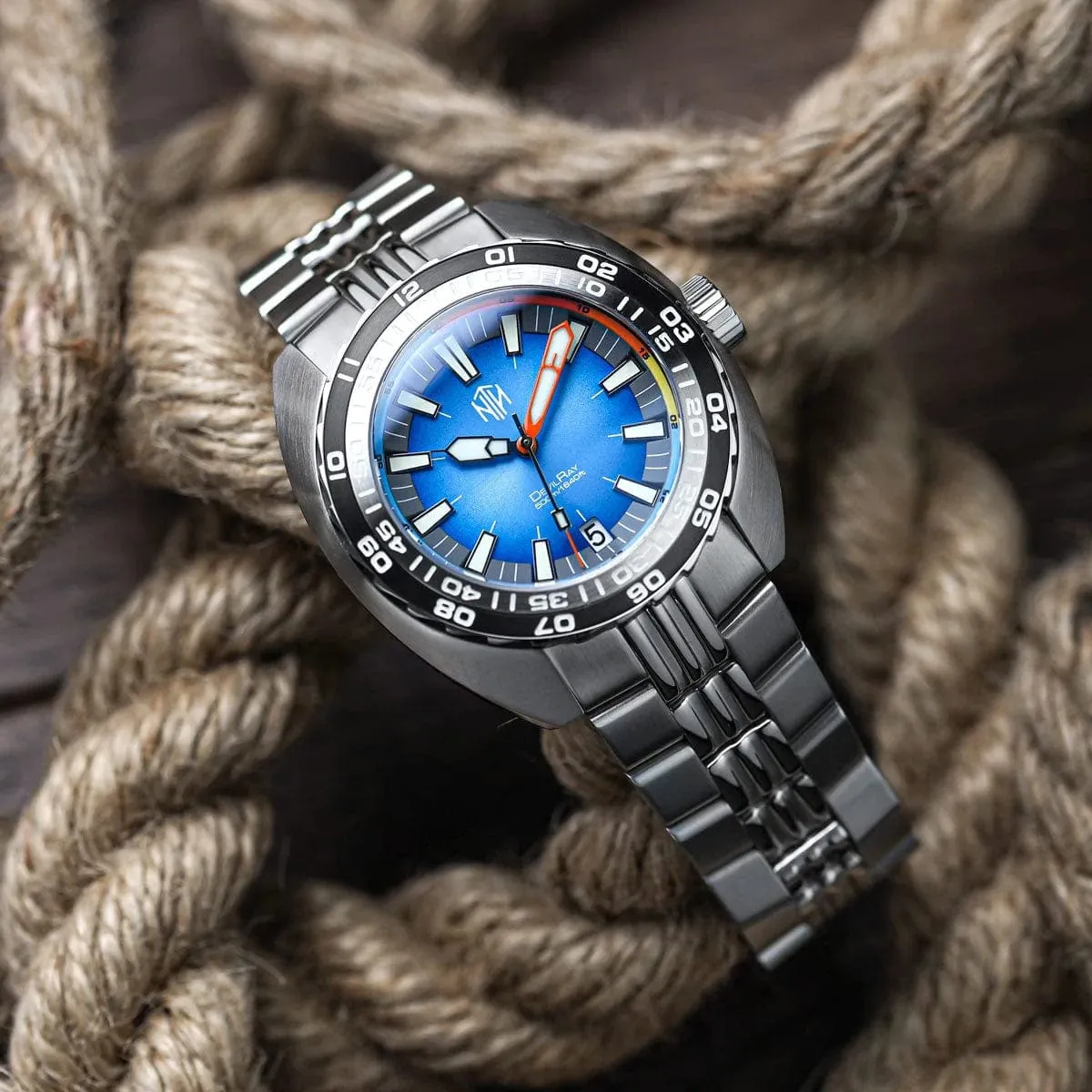 NTH DevilRay Automatic Dive Watch - Date - Blue