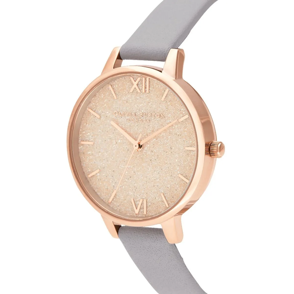 Olivia Burton Rose Gold Plated Gold Glitter Watch