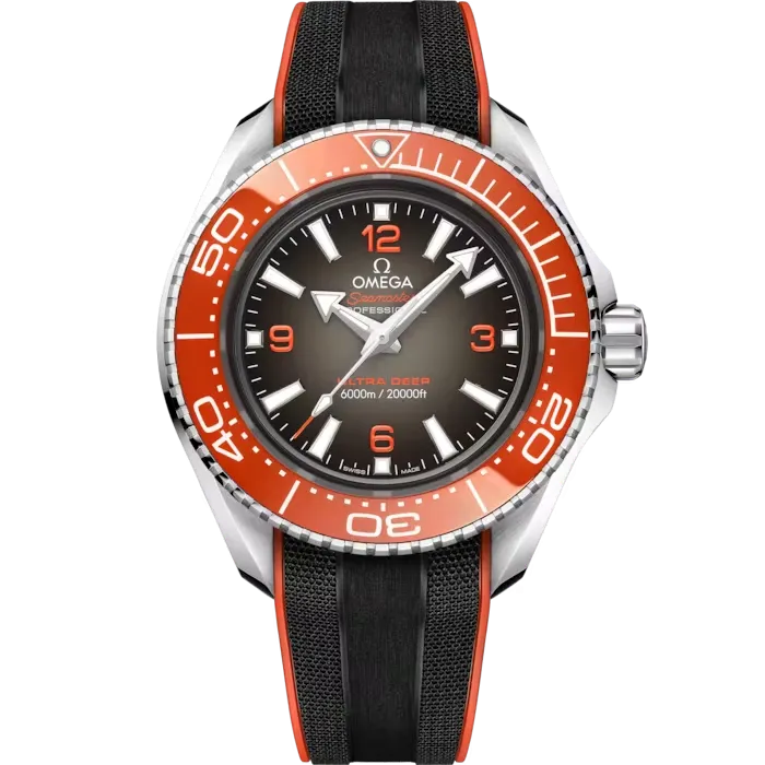 OMEGA- SEAMASTER
PLANET OCEAN 6000M
45.5 MM, O‑MEGASTEEL ON RUBBER STRAP
215.32.46.21.06.001