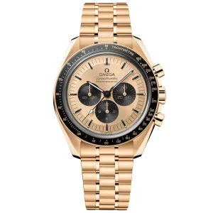 OMEGA Speedmaster Moonwatch Professional Chronograph 42mm Yellow Dial 18ct Yellow Gold Manual Wound Gents Watch 31060425099002