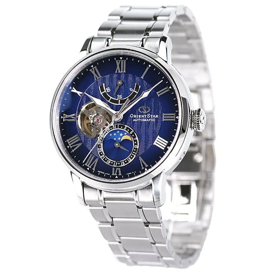 Orient Star Made in Japan Automatic Open Heart Watch RE-AY0103L00B RE-AY0103L