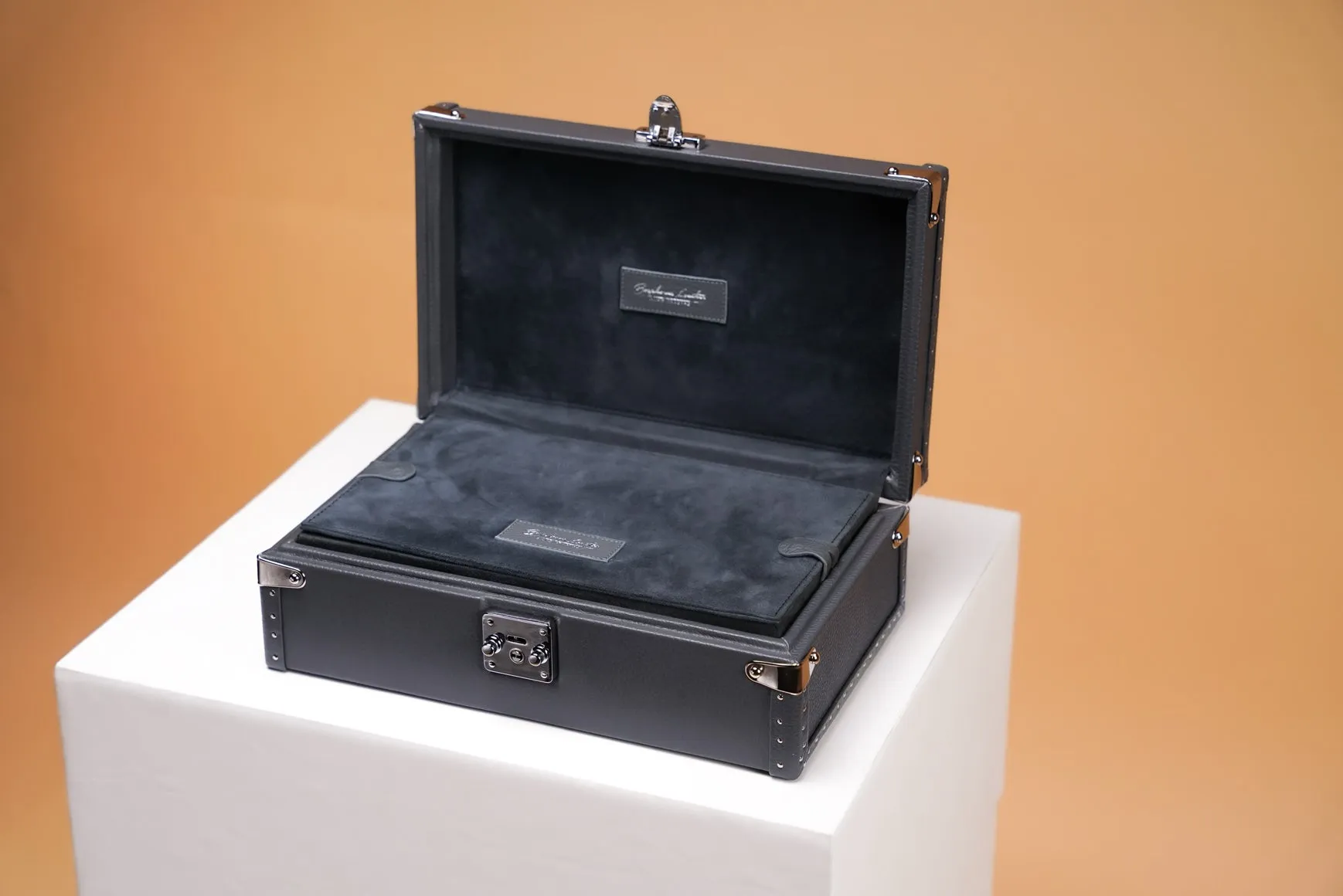 Petra Watch Case - Togo Dark Grey