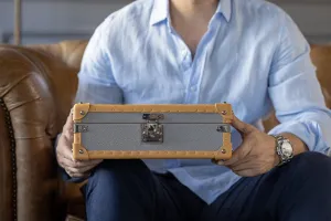 Petra Watch Case - Togo Light Grey