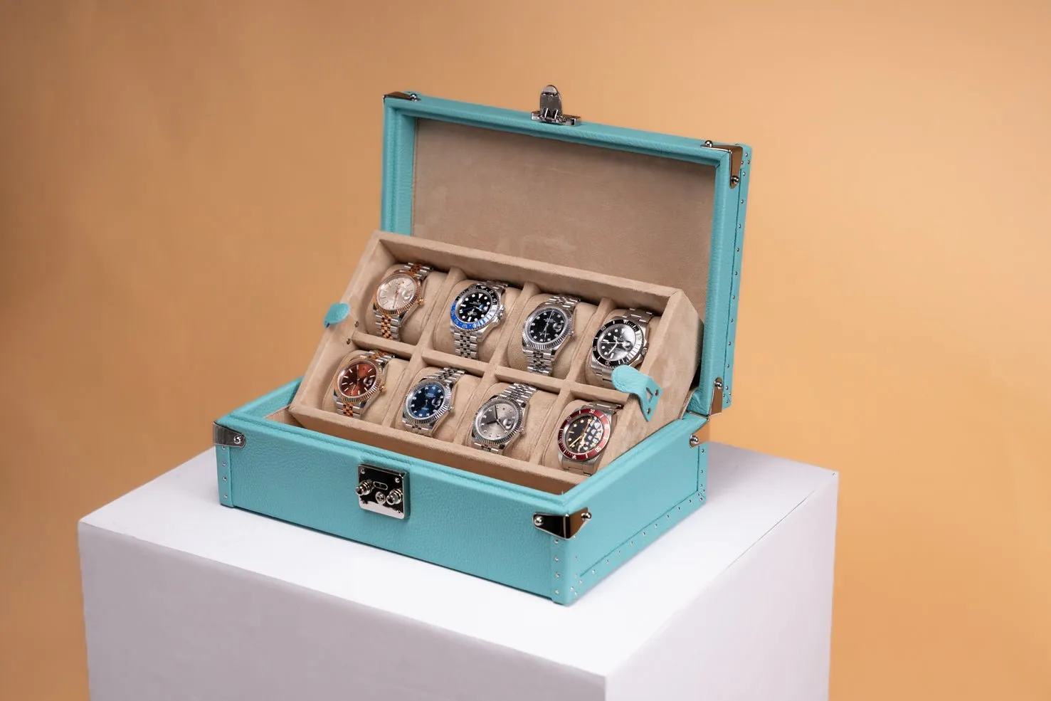 Petra Watch Case - Togo Tiffany Blue