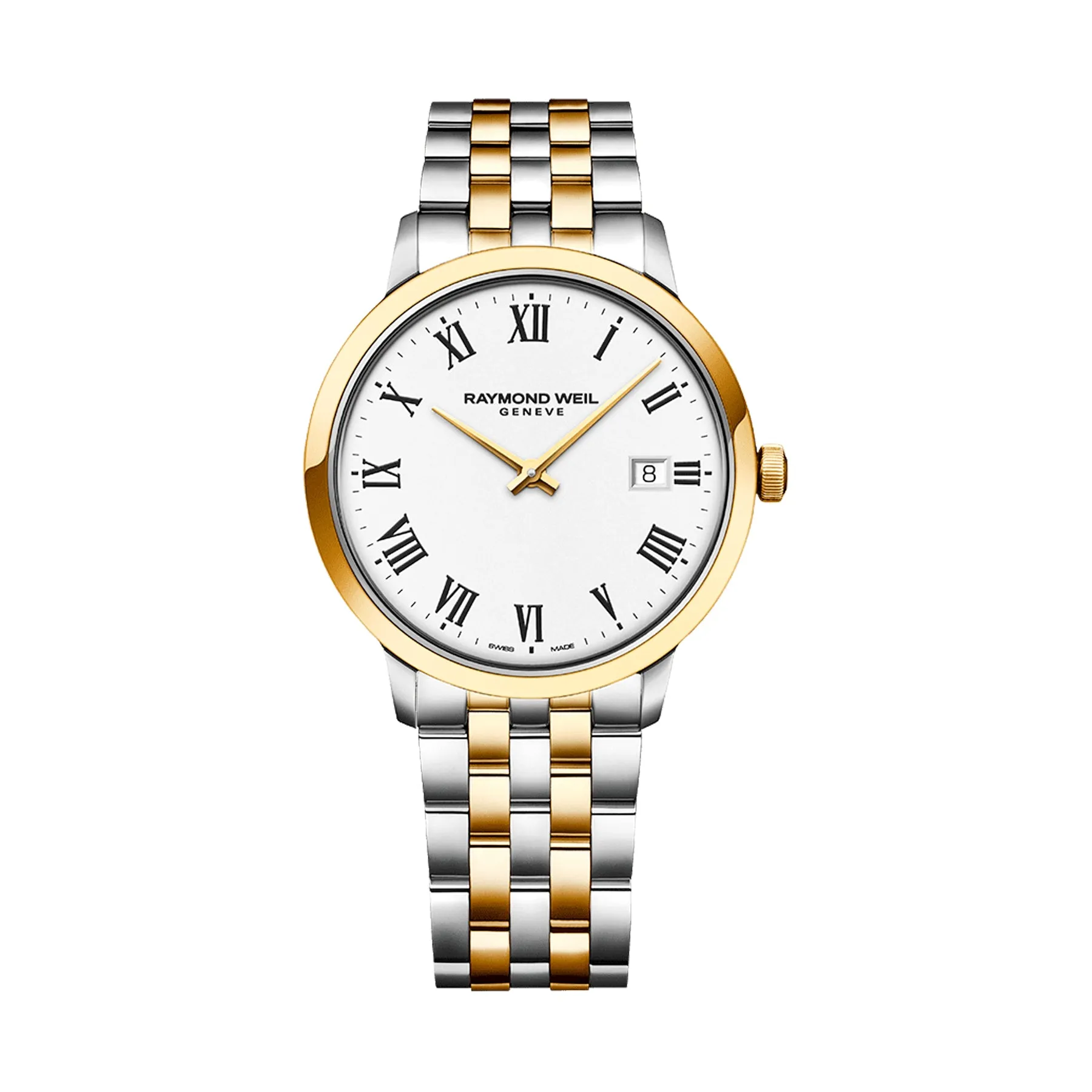 Raymond Weil - Toccata Classic Two-Tone White Dial Quartz Watch 5485-STP-00300