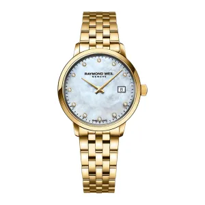 Raymond Weil - Toccata Ladies Classic Gold Diamond Steel Watch - 5985-P-97081