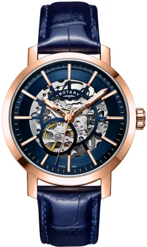 ROT Watch Greenwich Skeleton Rose Gold PVD