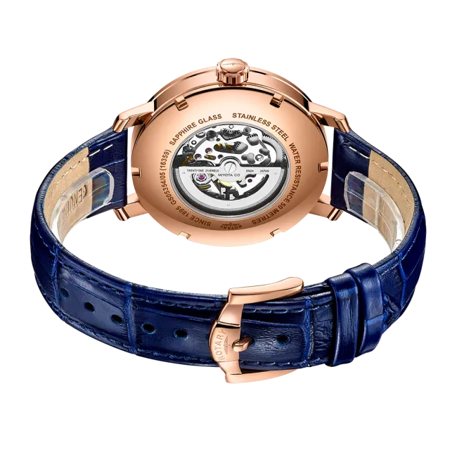 ROT Watch Greenwich Skeleton Rose Gold PVD