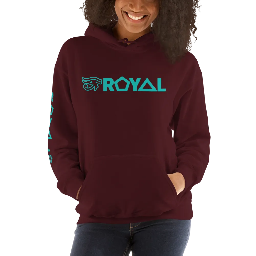ROYAL. | Urban Resort | RA PARTY ROYAL EMBLEM Unisex Heavy Blend Hoodie MINT EMBLEM (3 VARIETIES)