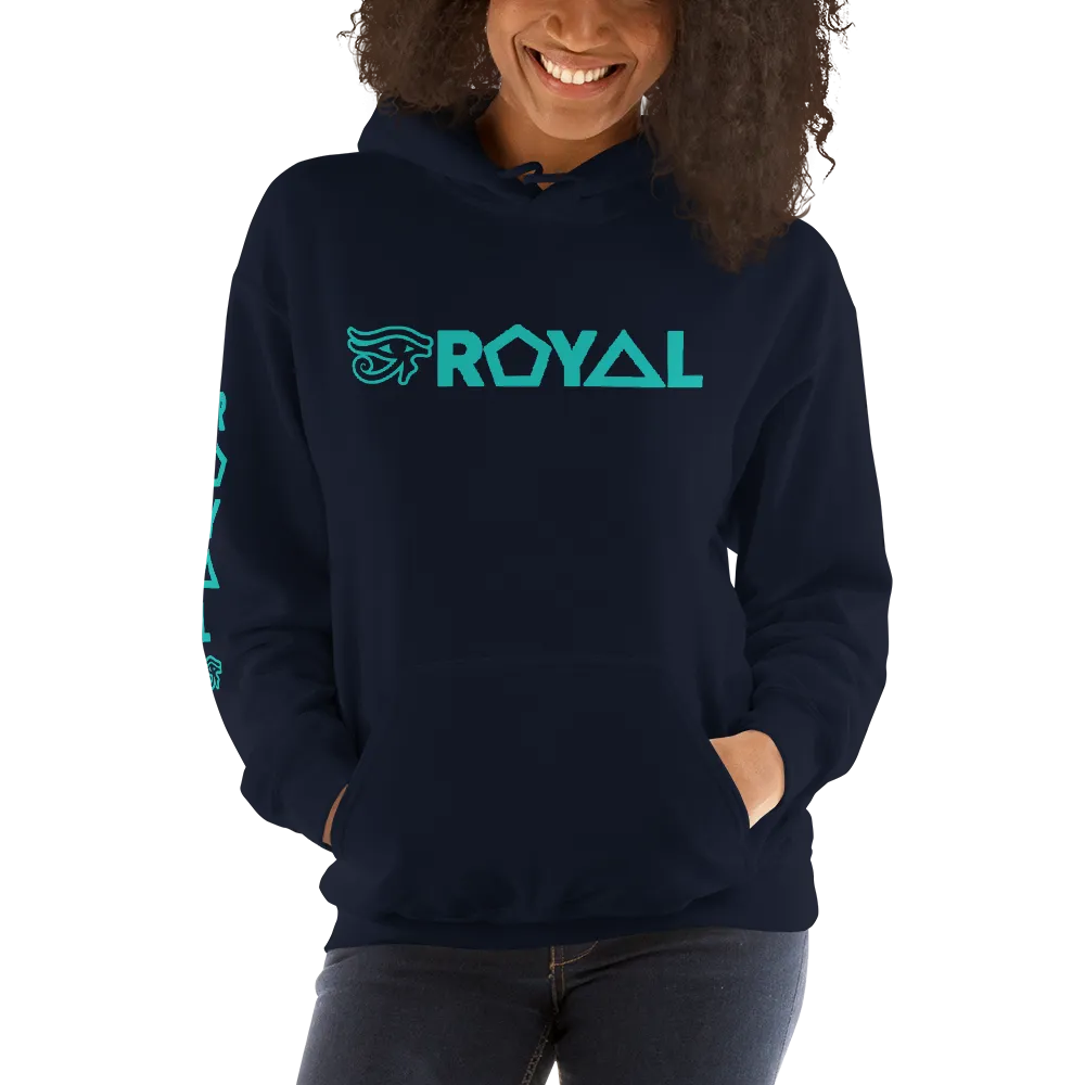 ROYAL. | Urban Resort | RA PARTY ROYAL EMBLEM Unisex Heavy Blend Hoodie MINT EMBLEM (3 VARIETIES)
