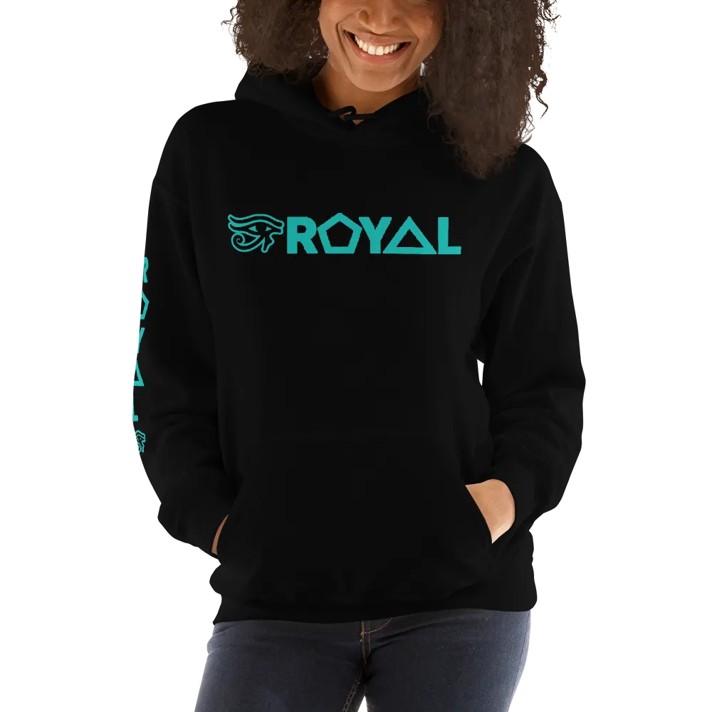 ROYAL. | Urban Resort | RA PARTY ROYAL EMBLEM Unisex Heavy Blend Hoodie MINT EMBLEM (3 VARIETIES)
