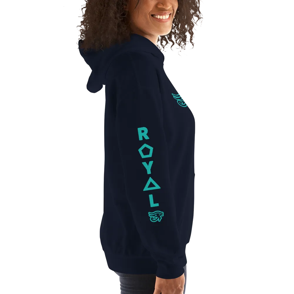 ROYAL. | Urban Resort | RA PARTY ROYAL EMBLEM Unisex Heavy Blend Hoodie MINT EMBLEM (3 VARIETIES)
