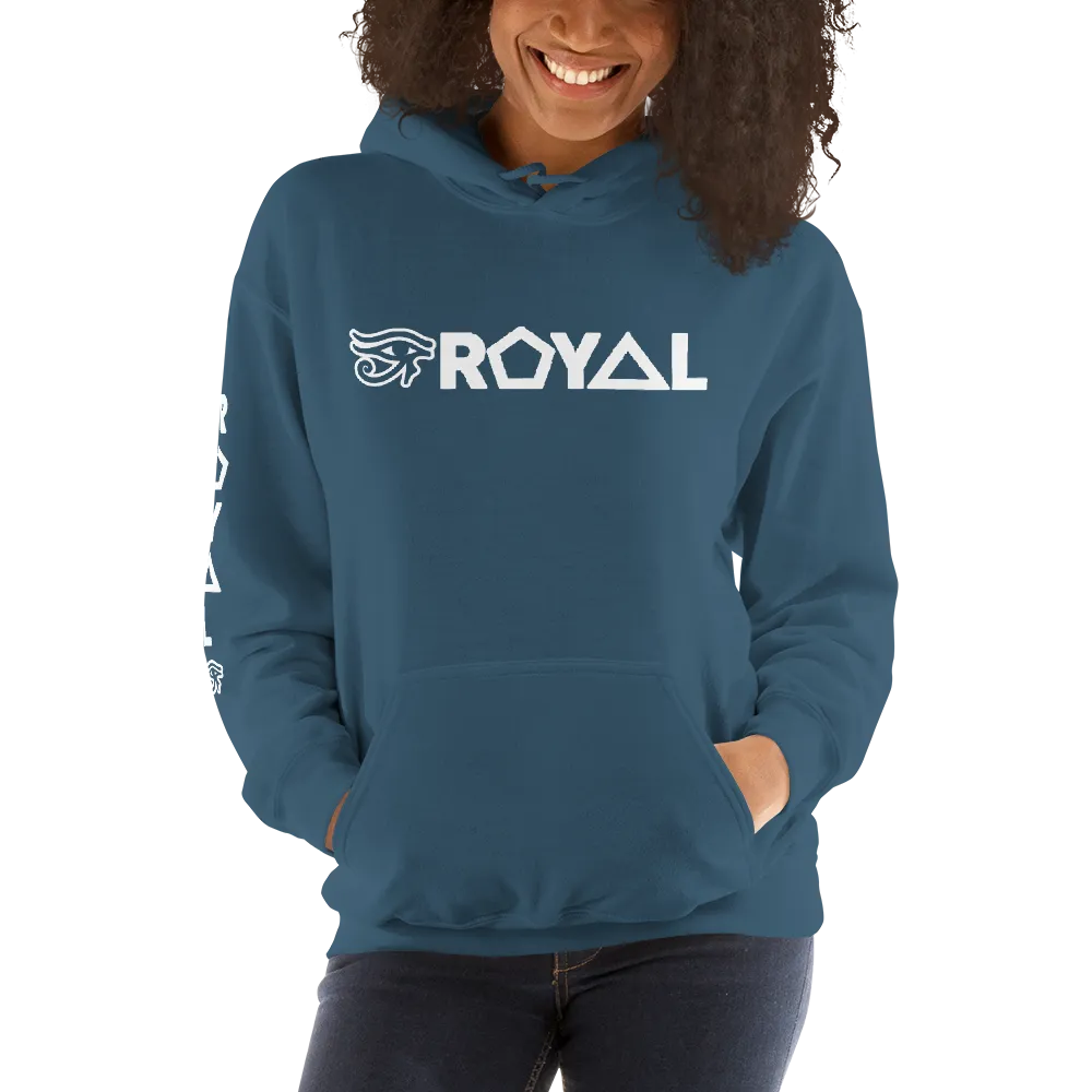 ROYAL. | Urban Resort | RA PARTY ROYAL EMBLEM Unisex Heavy Blend Hoodie WHITE (5 VARIETIES)