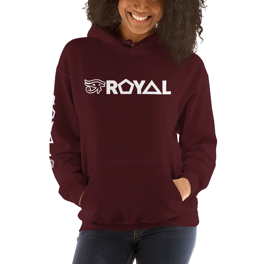 ROYAL. | Urban Resort | RA PARTY ROYAL EMBLEM Unisex Heavy Blend Hoodie WHITE (5 VARIETIES)