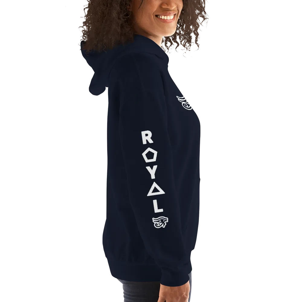 ROYAL. | Urban Resort | RA PARTY ROYAL EMBLEM Unisex Heavy Blend Hoodie WHITE (5 VARIETIES)