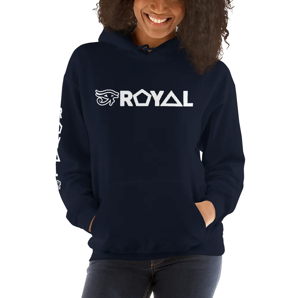 ROYAL. | Urban Resort | RA PARTY ROYAL EMBLEM Unisex Heavy Blend Hoodie WHITE (5 VARIETIES)