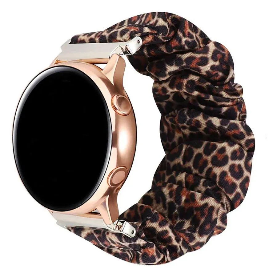 Scrunchie Watch Band for Samsung Galaxy Watch 4 40mm 44mm Band AND Samsung Galaxy Watch4 Classic 42/46mm also fits other watches with 20mm and 22mm Band Width UPGRADED ELASTIC DESIGN
